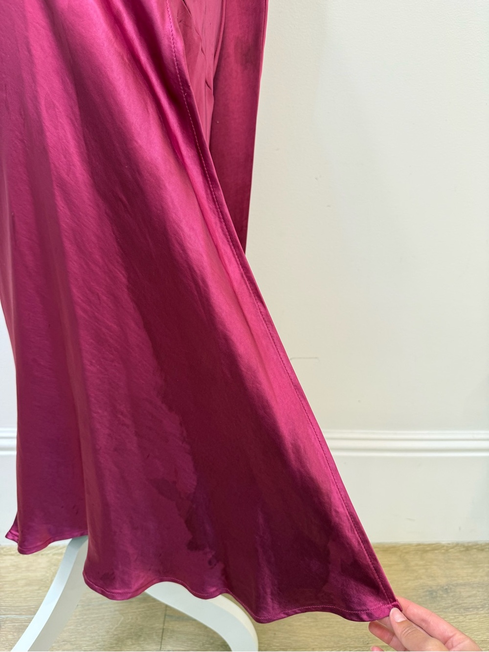 One-Shoulder Satin Maxi Dress - Picture 5 of 5